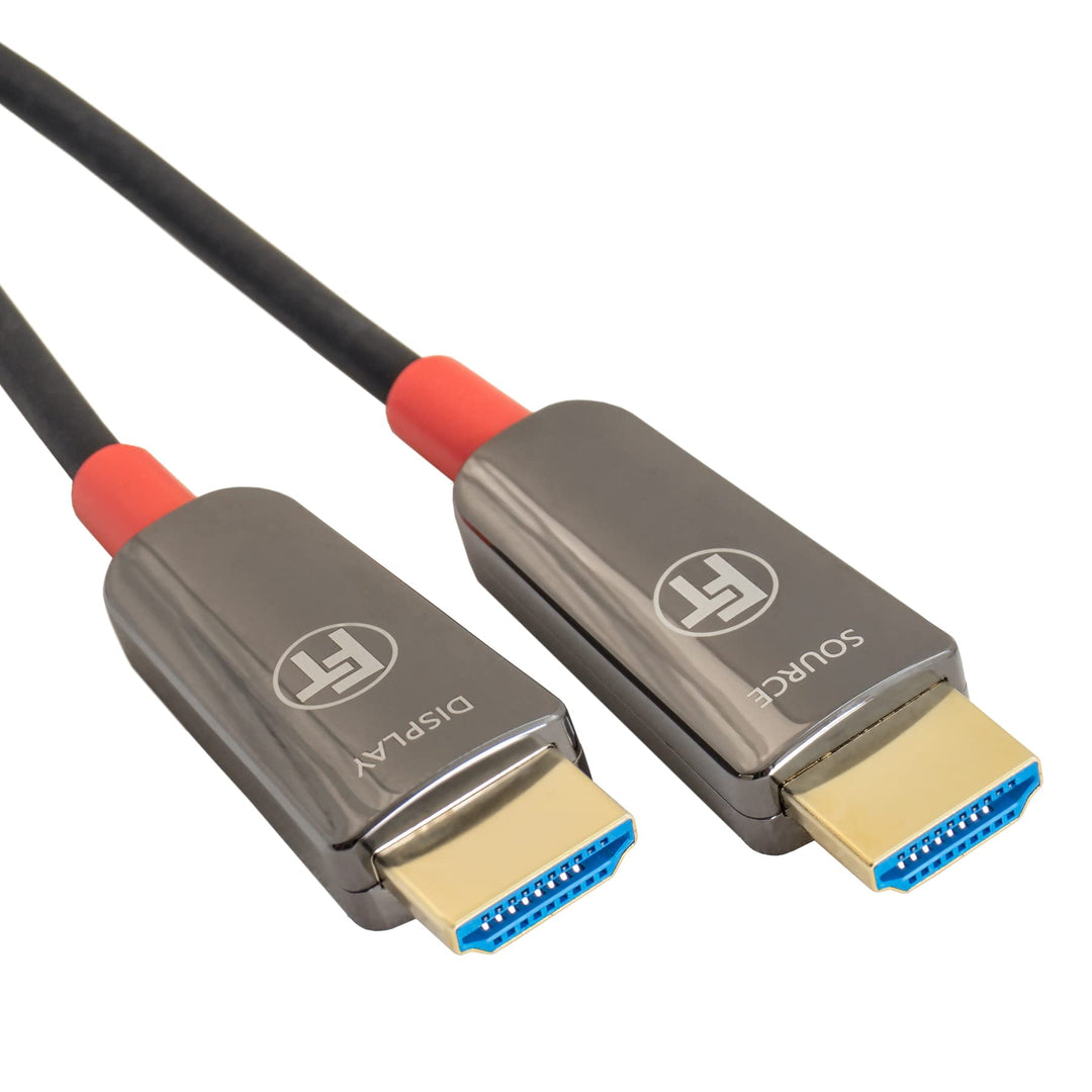 FeinTech 8K HDMI Glasfaserkabel 15m, 4K 120Hz, 1440p 144Hz für HDMI 2.1 Gaming, HDMI Kabel PS5 Xbox