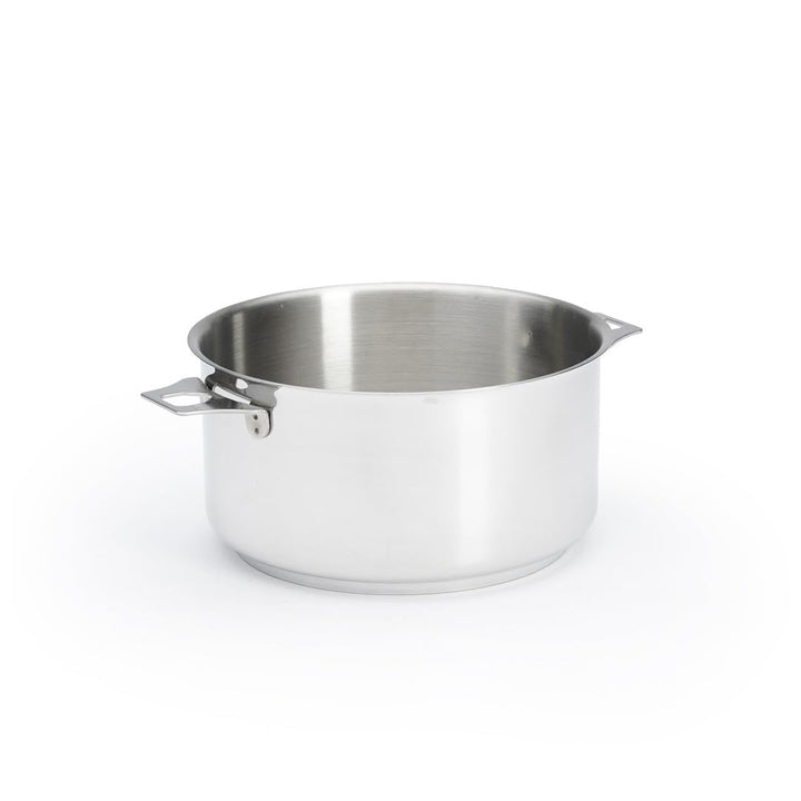 DE BUYER Kasserolle-Bratentopf, Edelstahl, Silber, 20 cm 27.4 x 0.8 x 10 cm, 27.4 x 0.8 x 10 cm