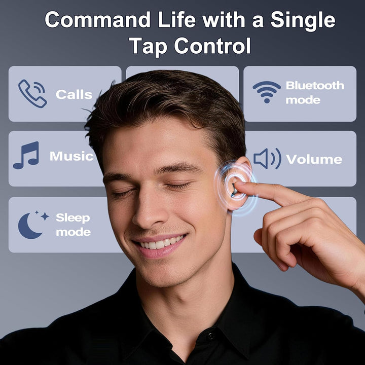 Bluetooth Kopfhörer, 2026 Mini Schlafkopfhörer Bluetooth 6.0 Mit Schlaftracker, 48 Std Seitenschläfe