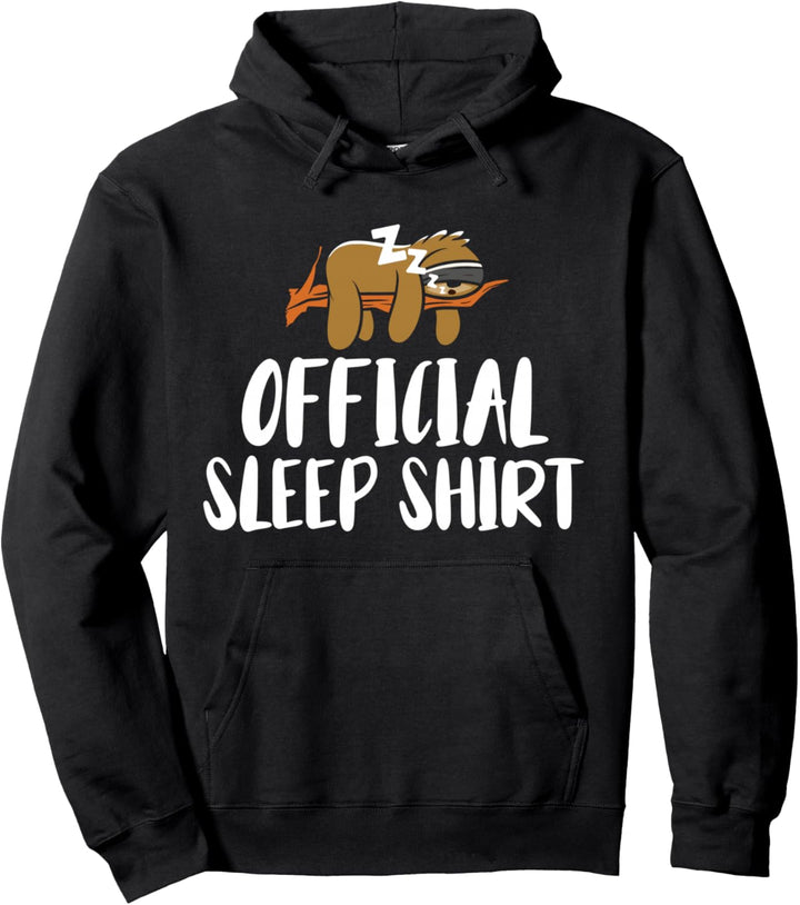 Schlafshirt für Damen Herren Faultier Lustiger Spruch Pullover Hoodie