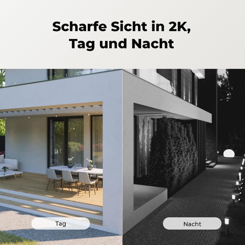 Reolink 3MP Überwachungskamera Aussen Akku WLAN 355°/140° Schwenkbar, 2K Solar IP Kamera Outdoor, Pa