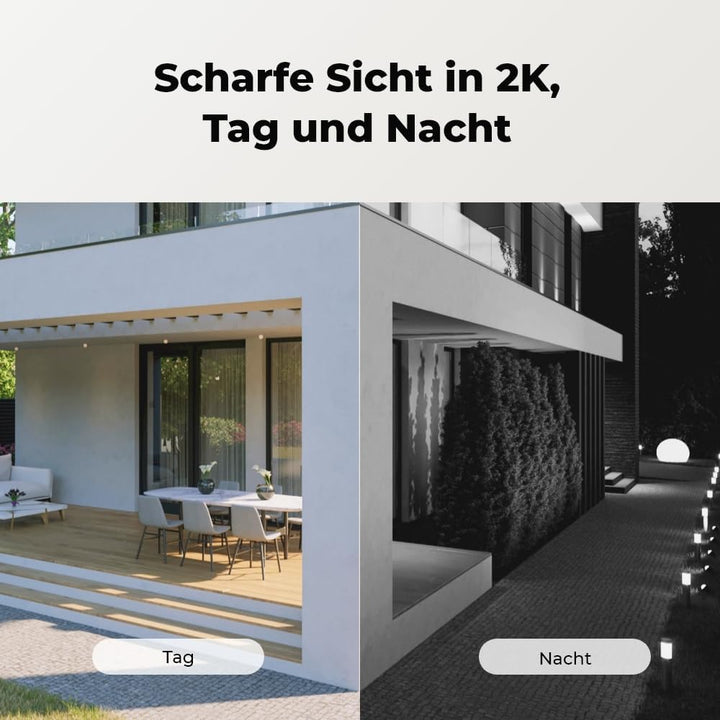 Reolink 3MP Überwachungskamera Aussen Akku WLAN 355°/140° Schwenkbar, 2K Solar IP Kamera Outdoor, Pa