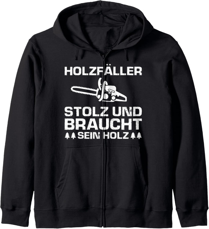 Kettensäge Forstwirt Holzfäller Kapuzenjacke