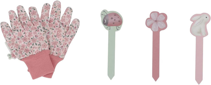 Little Dutch Gartengeräte Set - Gartenspielzeug für Kinder - inklusive Tasche, Handschuhe, Giesskann