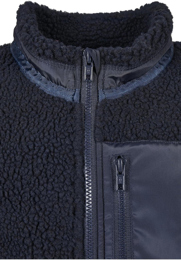 Urban Classics Herren Boys Sherpa Jacket 134-140 midnightnavy, 134-140 midnightnavy