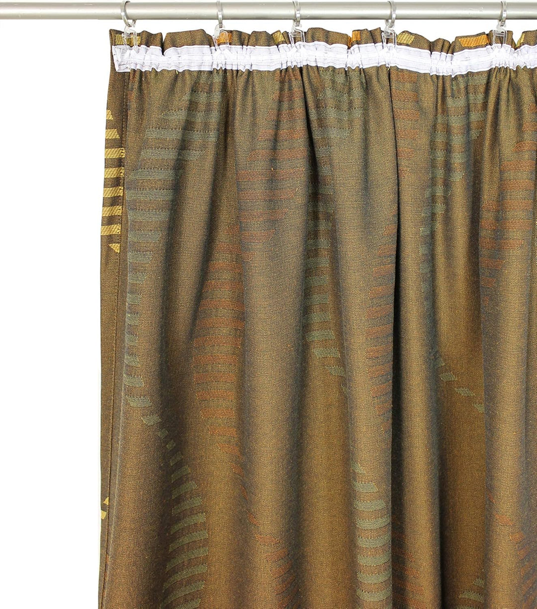 Wirth Fertigschal Lupara mit Kräuselband, Polyester, Braun, 245 x 132 cm Braun 245 x 132 cm, Braun 2