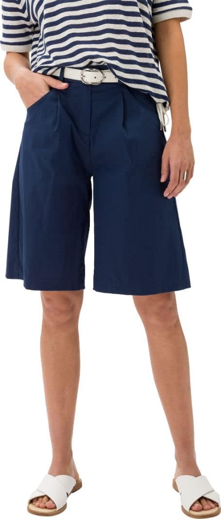 BRAX Damen Style Mia B Bermuda Summer Lightness Jeans-Shorts, 26W / 32L Indigo