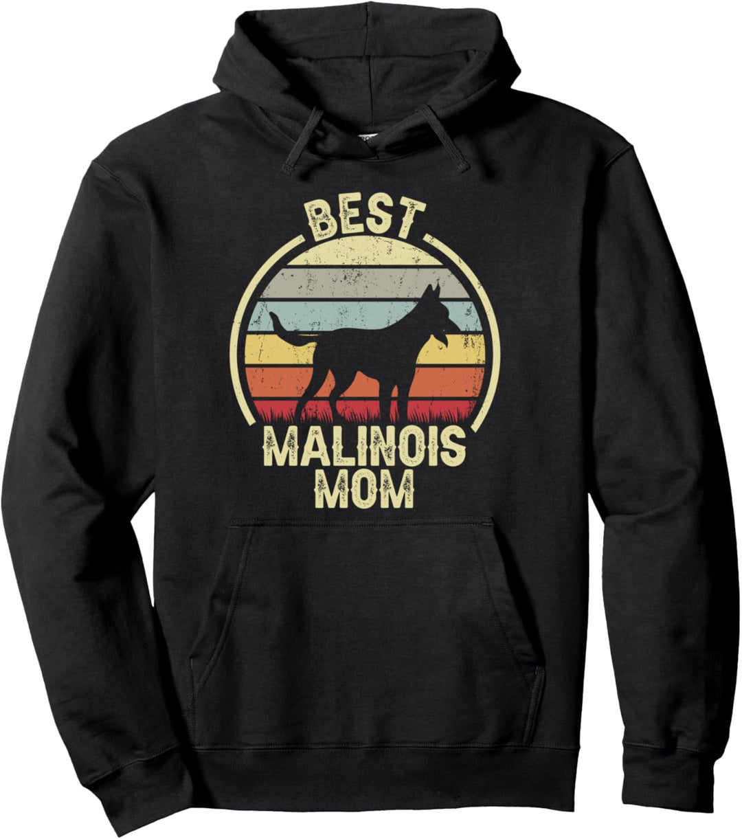Best Dog Mother Mom – Vintage Malinois Pullover Hoodie