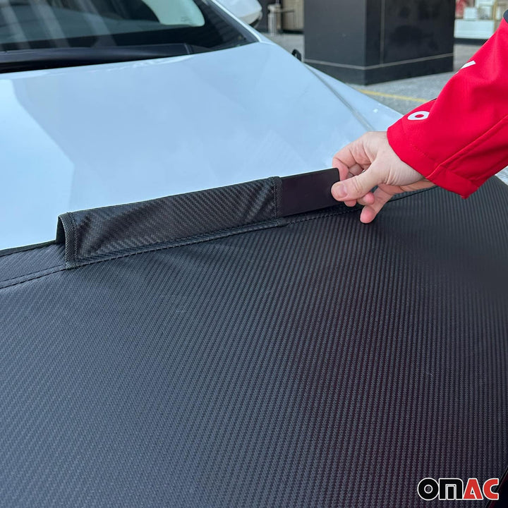 Haubenbra Bonnet Bra Steinschlagschutzmaske kompatibel mit BMW 3er E90 E91 FL 2008-2013 1x Halb Moto