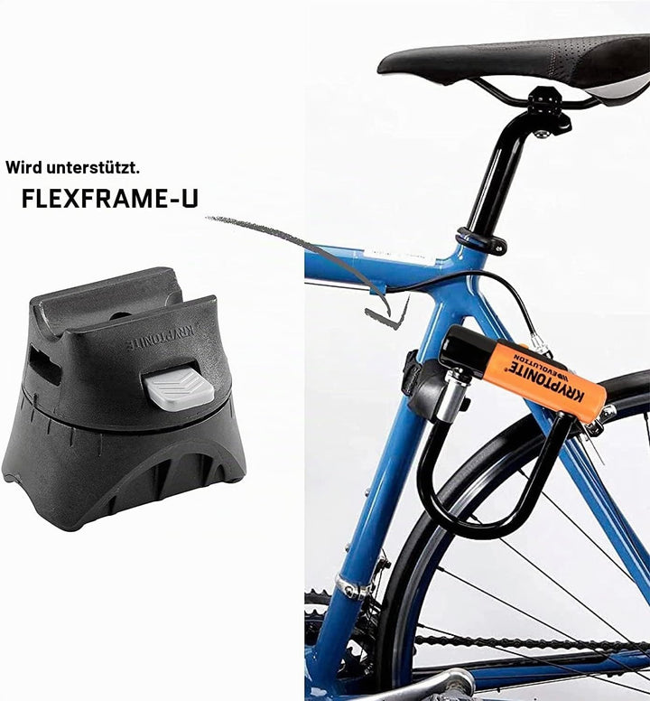 Kryptonite 2130 Evolution Standard Fahrradschloss, Orange, 10 x 22,9 cm, Schwarz/ orange Single, Sin