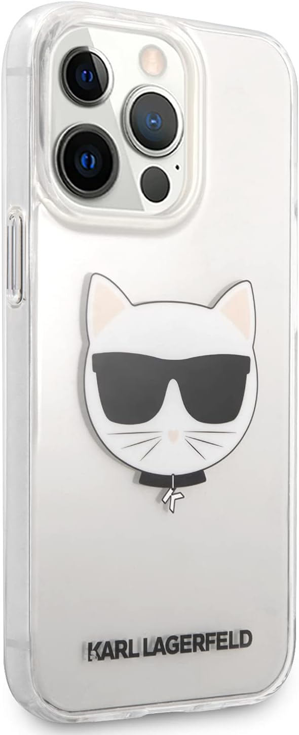 KARL LAGERFELD KLHCP13XCTR Hülle für iPhone 13 Pro Max 6,7" transparent Choupette Head