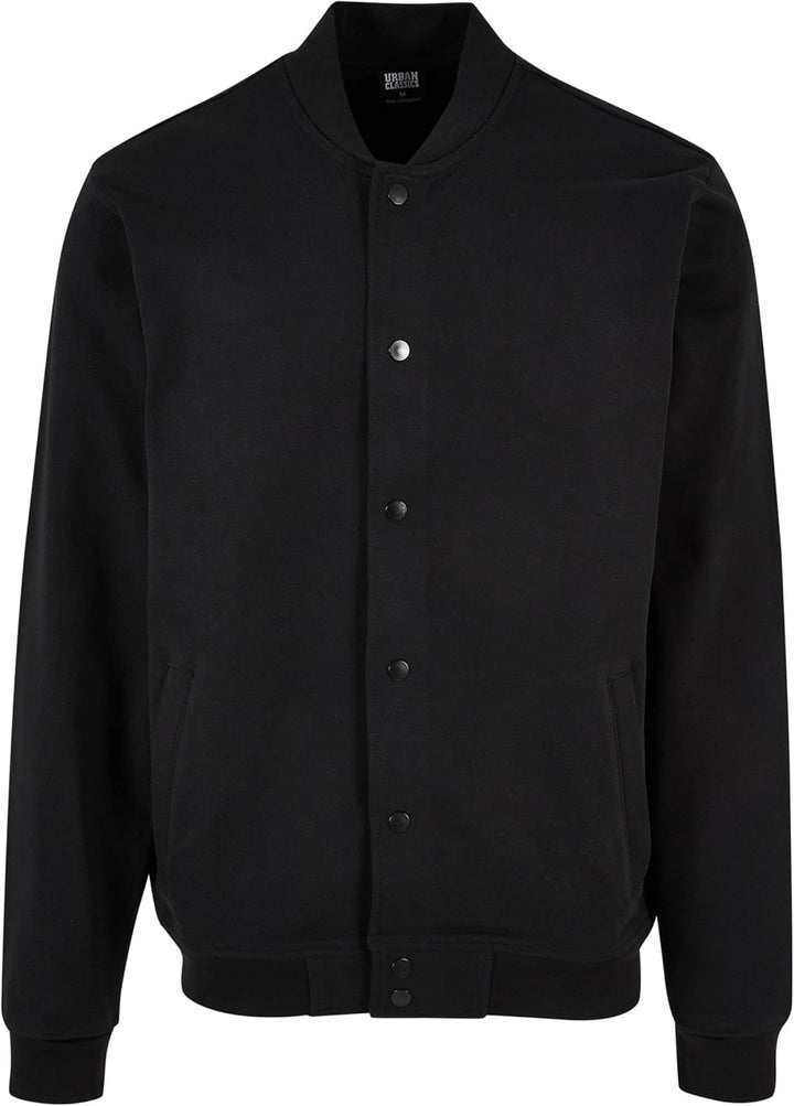 Urban Classics Herren Ultra Heavy Solid College Jacket M Schwarz, M Schwarz