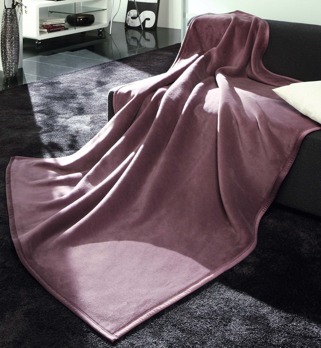 biederlack Wohndecken Thermosoft dunkelrot