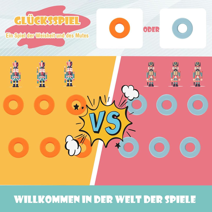GOPLUS Riesiges 4 Gewinnt Spiel, Strategiespiel mit 42 Ringen, Basketballkorb & Wurfspiel & Schnells