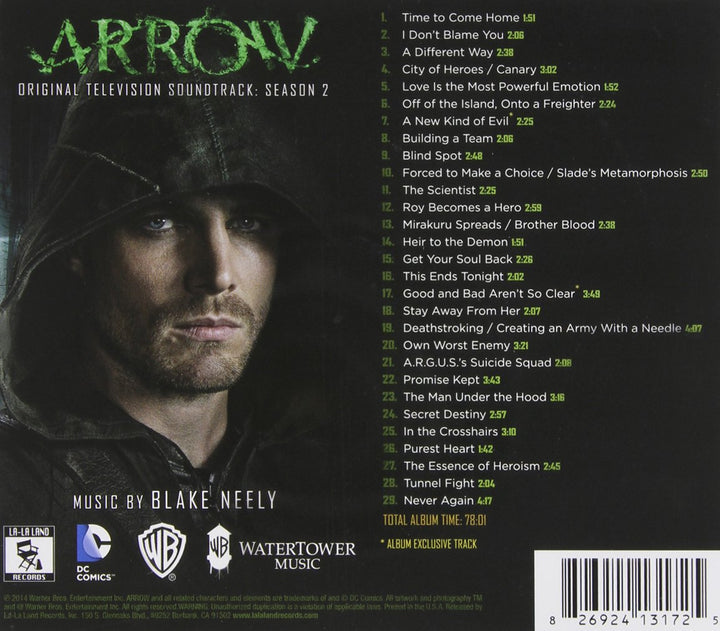 Arrow: Season 2, Audio-CD