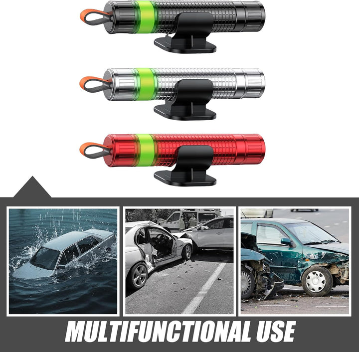 2 In 1 Gurtschneider Notfallhammer Mini, 3 Stück Nothammer Auto mit Gurtschneider, Notfallhammer Aut
