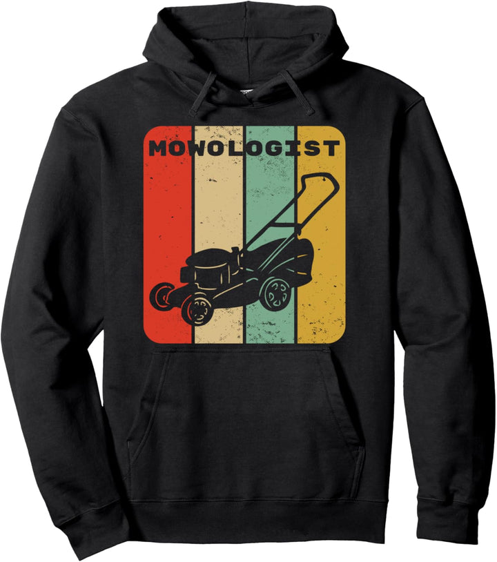 Lustige Rasenmäher Vintage Mowologist Yard Arbeit Rasen Trak Pullover Hoodie