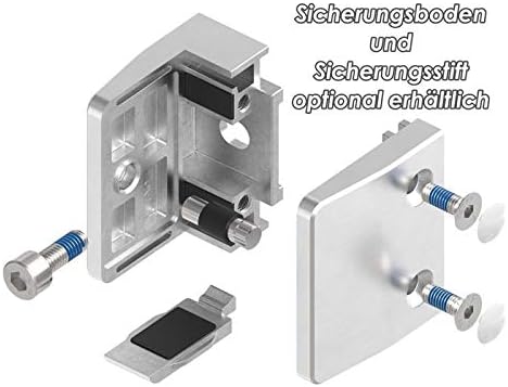 Glasklemme Modell 35, mit AbZ, flacher Anschluss, V4A für 17,52mm Glas