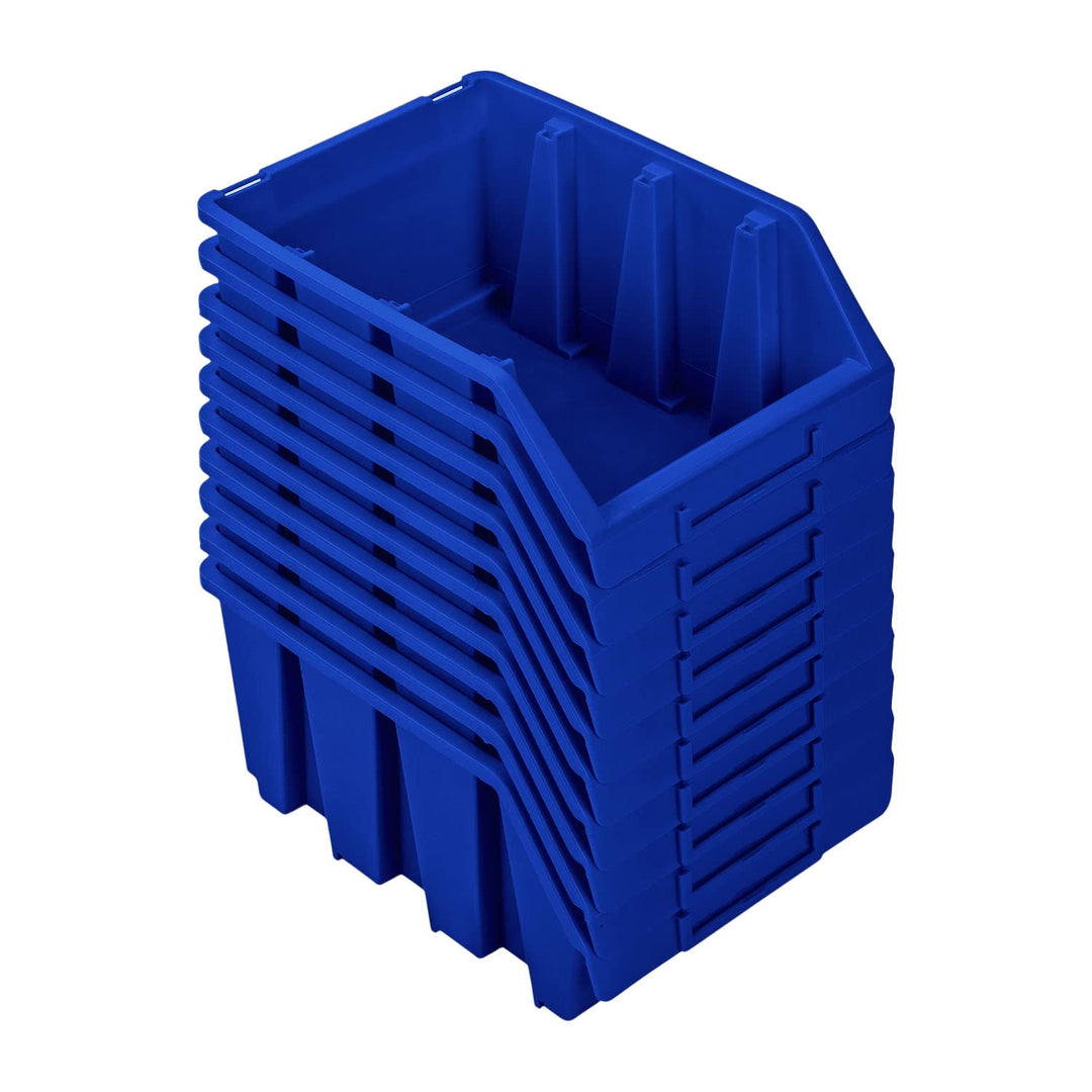 PAFEN Stapelboxen Set – 10x Stapelbox für Werkzeugwand 243 x 125 x 175 mm – Sichtbox Stapelkasten St