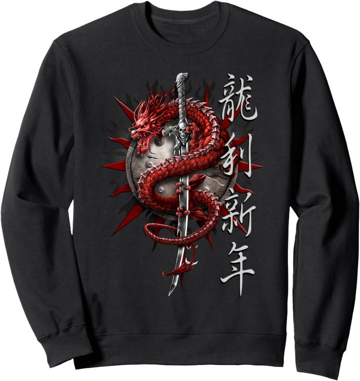 Spirale Original - Orientalischer Drache - Gothic Dragon Sweatshirt