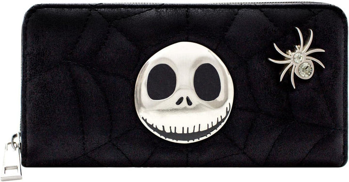 The Nightmare Before Christmas Gestepptes Spinnennetz Schwarz Portemonnaie Geldbörse