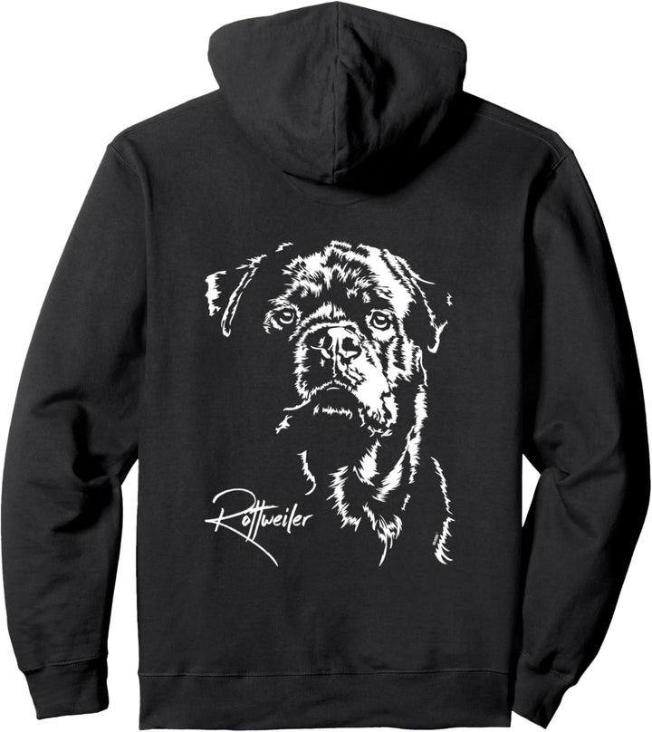 Rottweiler Portrait Hund Hundesport Hundeportrait Hunde Pullover Hoodie