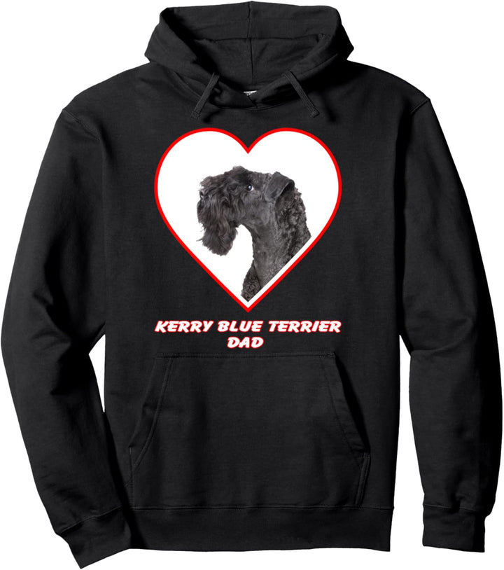 Kerry Blue Terrier Dog Dad Pullover Hoodie