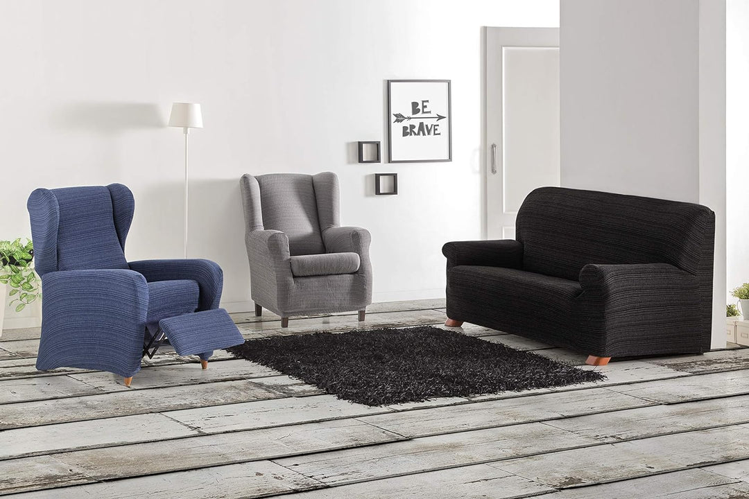 Eysa Aquiles elastisch Sofa überwurf ohrensessel Farbe 00-Ecru, Polyester-Baumwolle, 37 x 29 x 5 cm
