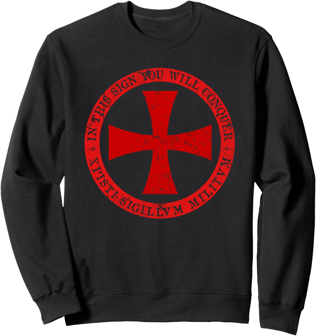 Tempelritter - Malteserkreuz, Schild Mittelalterlicher Kreuzritter Sweatshirt