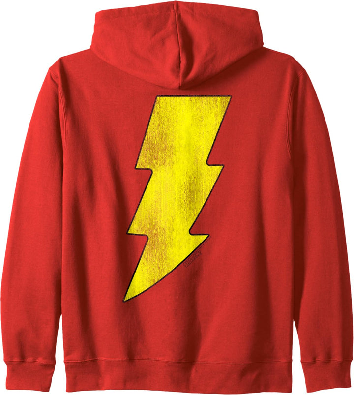 Justice League Shazam! Logo Distressed Kapuzenjacke