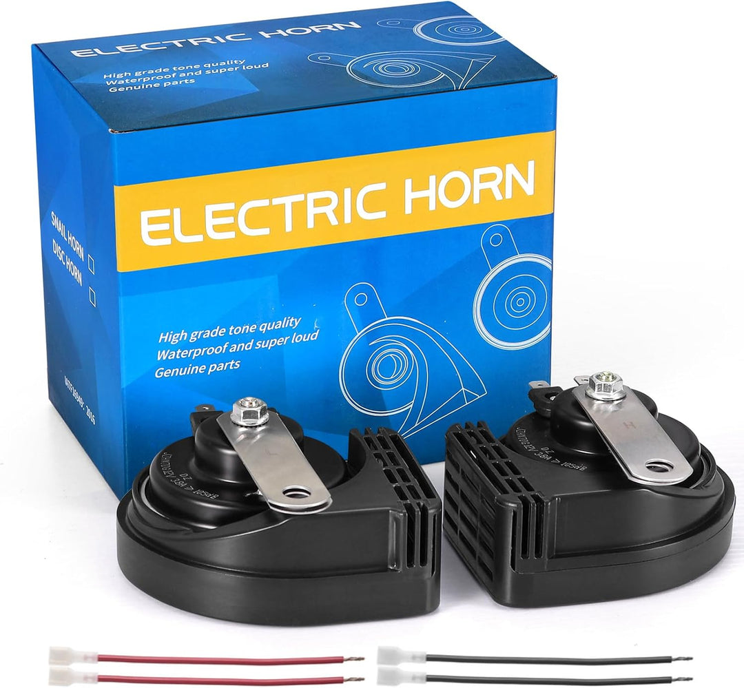 Rupse Hupe Autohupe 2 Stück, Laut Horn Signalhorn mit Wasserdichte, für 12v Pkw Lkw Wohnmobile Motor