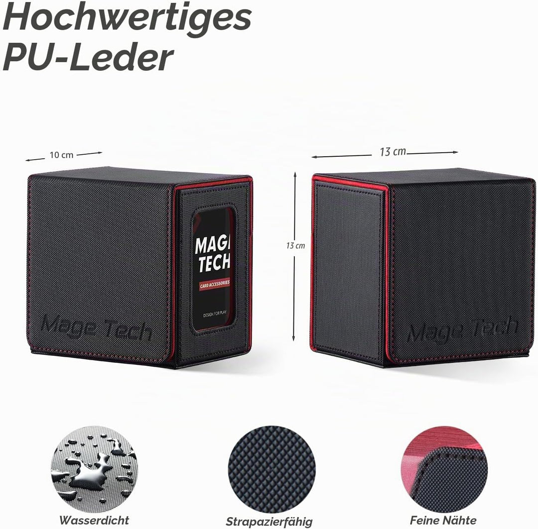Commander Deckbox für MTG - Patentiertes Design, Commander Display, passt für 100 doppelt eingehüllt