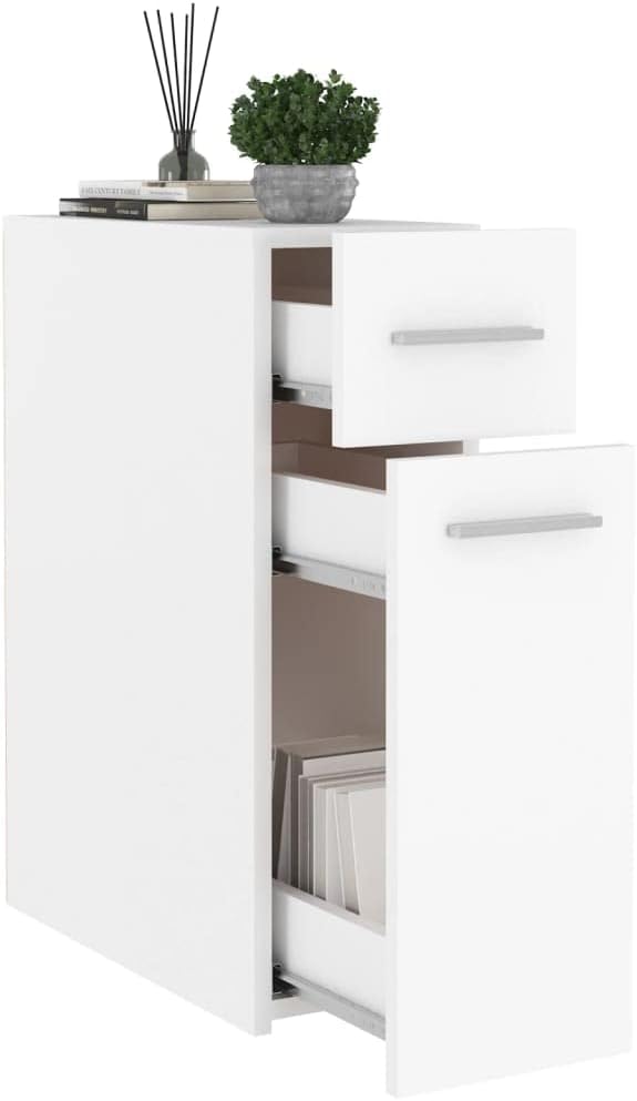 vidaXL Apothekerschrank Weiss 20x45,5x60 cm Holzwerkstoff