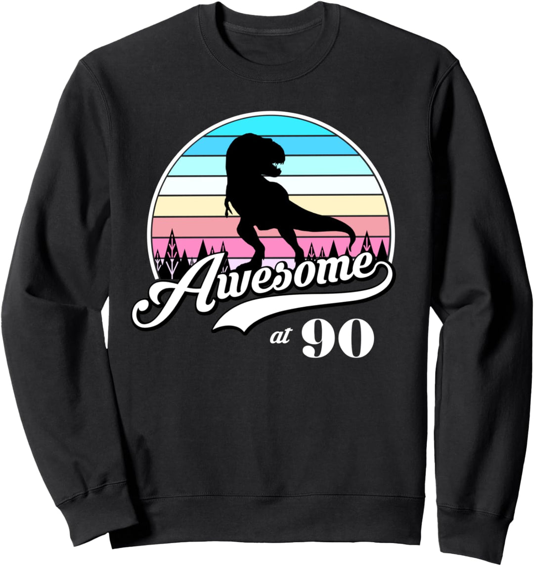 90th Birthday Gifts Funny Retro Vintage Awesome 90 years old Sweatshirt