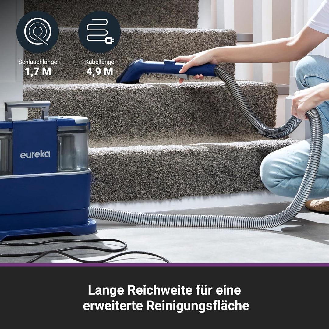 Eureka NEY100 Waschsauger, Teppichreiniger, Polsterreiniger | für Sofa, Vorleger, Polster, Auto | Na