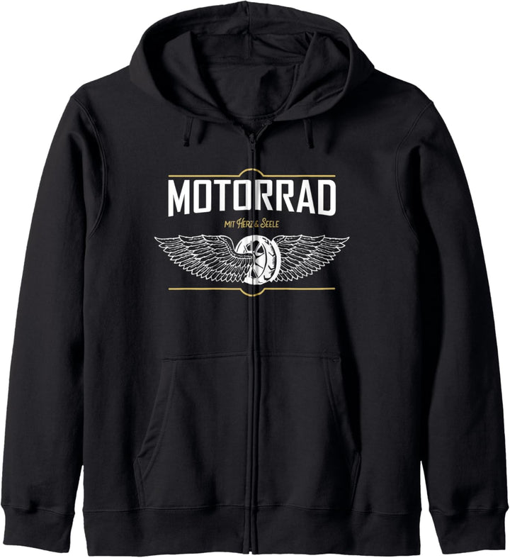 Motorrad Motiv für einen Motorradfahrer Kapuzenjacke
