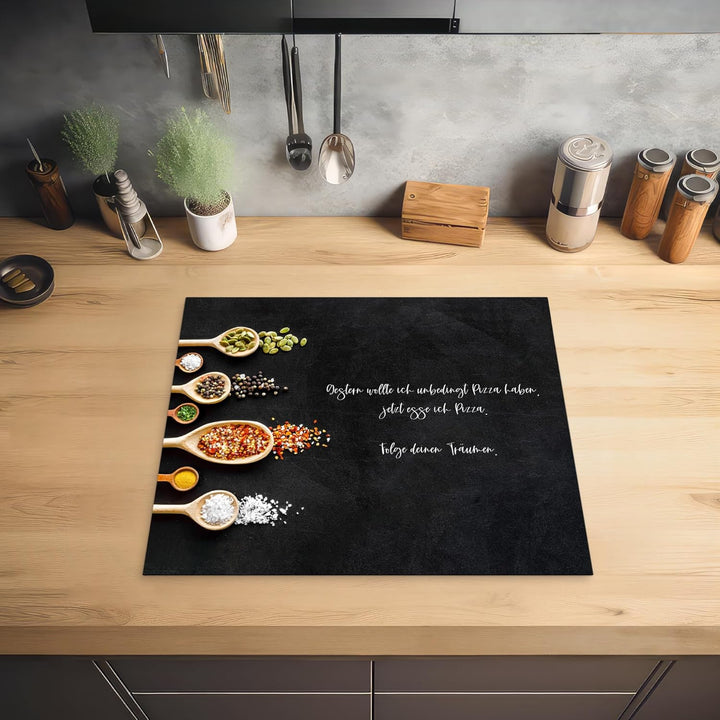 KitchenYeah© Herdabdeckplatte Einteilig Ceranfeld Abdeckplatte Küche Deko Ceranfeldabdeckung Herdabd