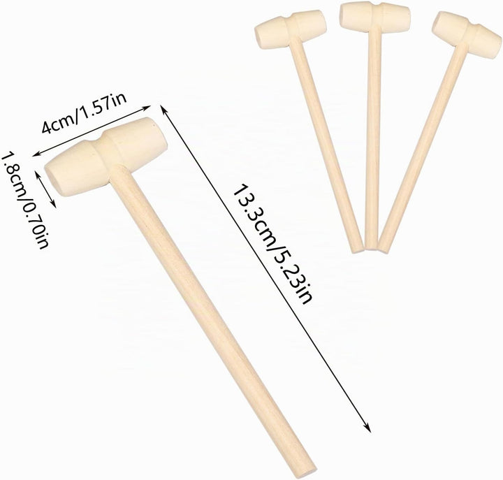 Wooden Small Mini Crab Hammer Jewellery Making &amp; Chocolate Seafood Tool