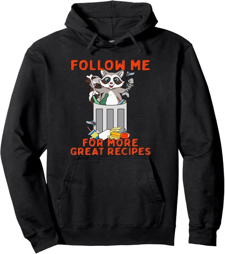 Lustiges Waschbär-Meme Folgen Sie mir für weitere tolle Pullover Hoodie