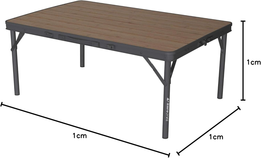 Eurotrail campingtafel Balazuc - bamboe - inklap