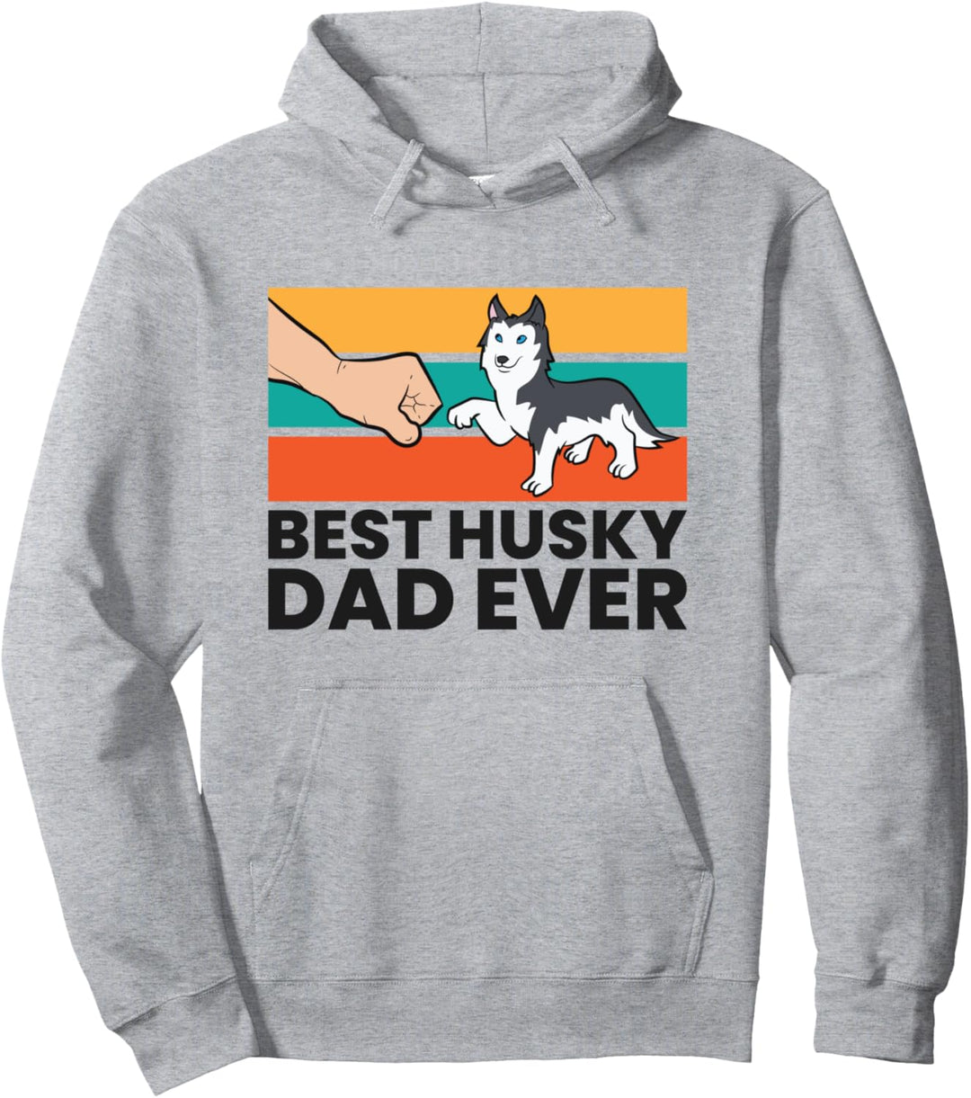 Bester Husky-Vater aller Zeiten Siberian Husky Dad Pullover Hoodie