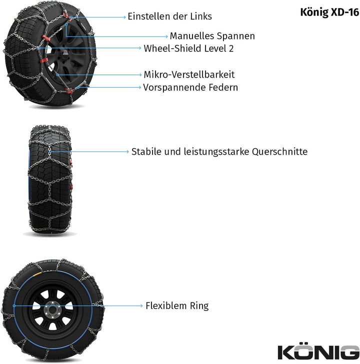 KÖNIG XD-16 267 - Schneeketten, XD-16 267