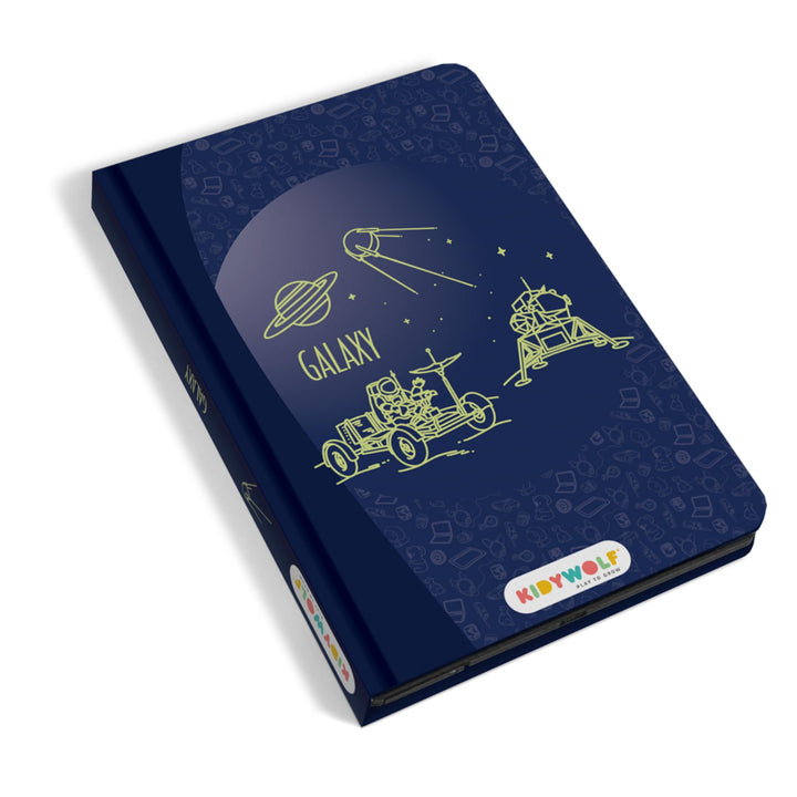 KIDYDRAW-MINI Zeichenbrett mit 30 Galaxie-Bildern