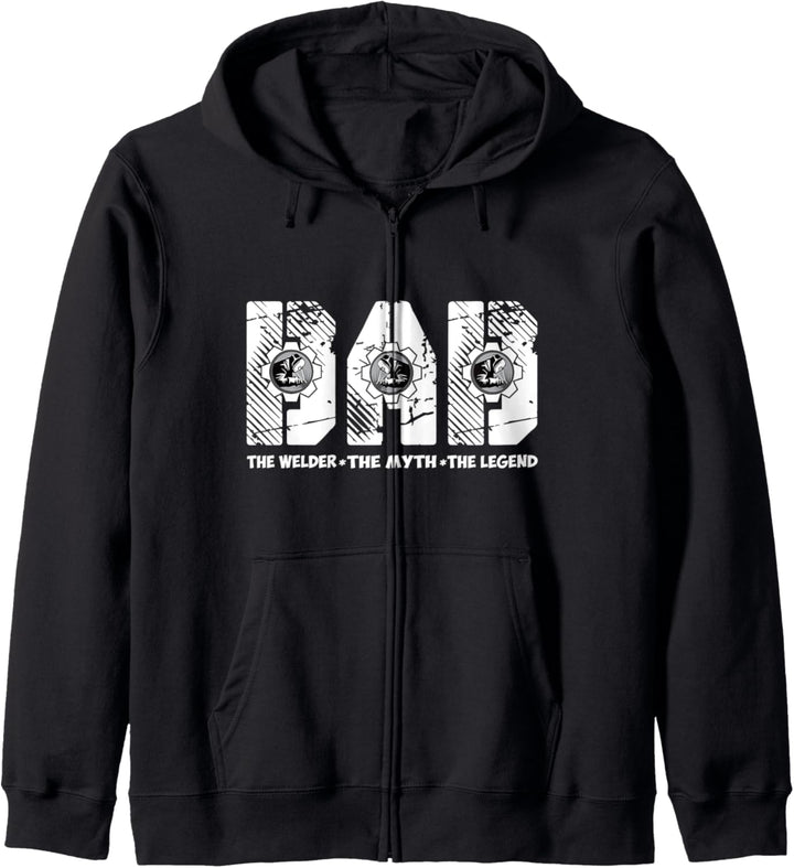 Lustiger Vater Schweisser Dad The Welder Myth Legend Kapuzenjacke