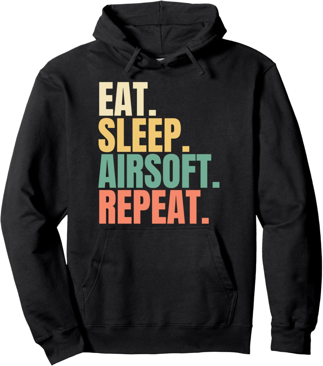 Eat Sleep Airsoft Repeat Pullover Hoodie