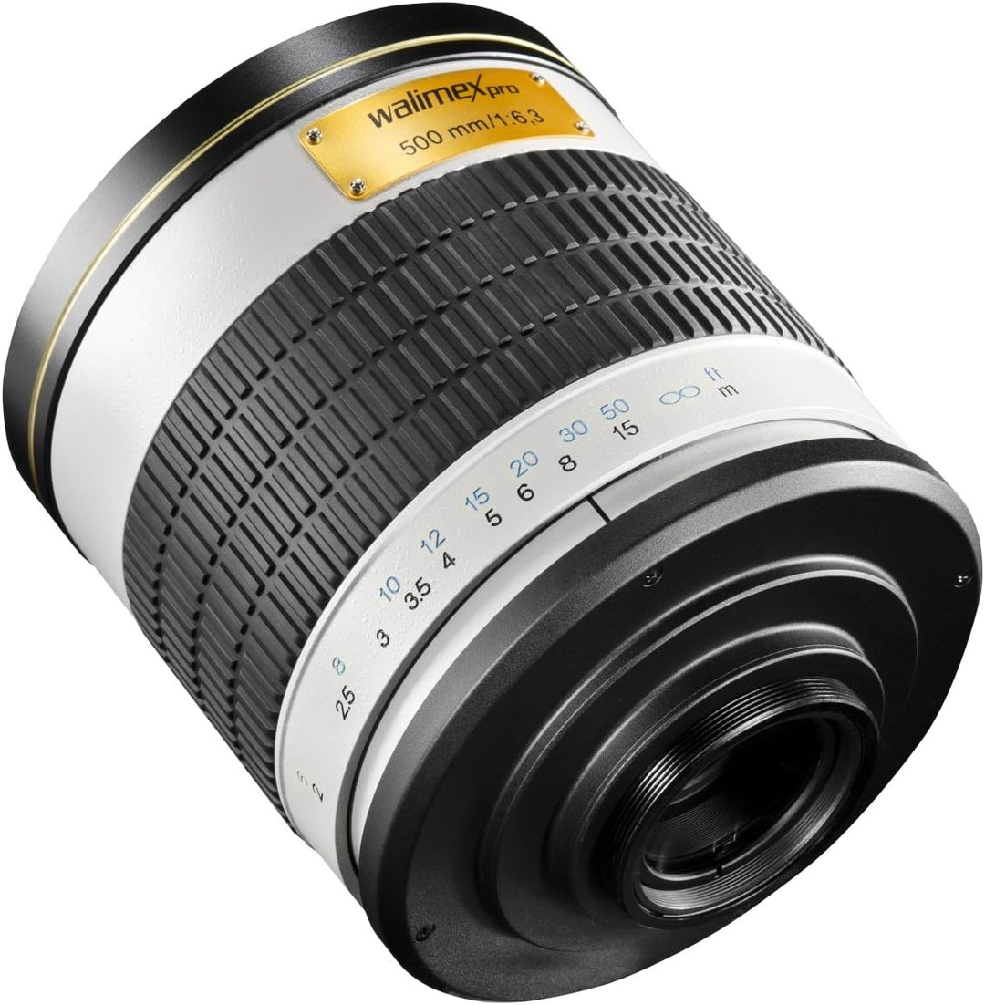 Walimex pro 500/6,3 DSLR Spiegel Objektiv für Pentax K, Kameraobjektiv mit 500 mm Brennweite, Spiege