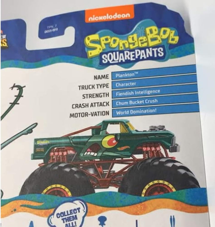 Hot Wheels Monster Trucks Spongebob Squarepants Plankton 5/5
