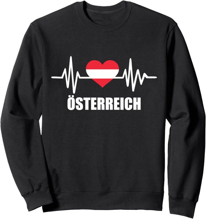 Österreich Herzschlag Sweatshirt