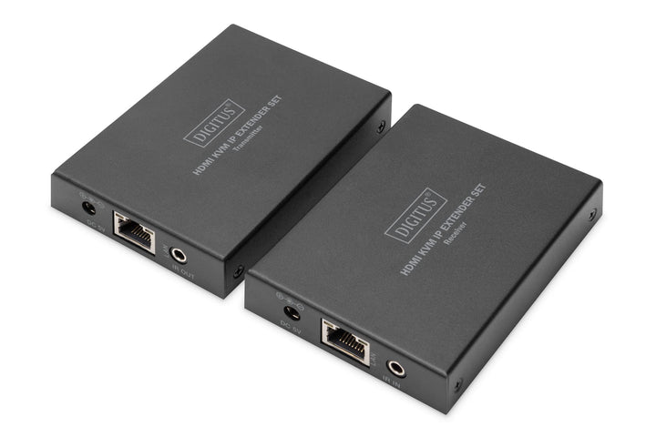 DIGITUS HDMI KVM Extender Set über IP 150 m, Full HD 1080p Full-HD / 2K@60Hz LAN IP-fähig - 1x Out -