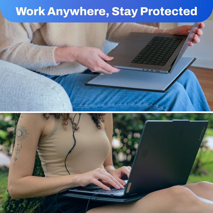 DefenderPad Hitzeschutzmatte/Strahlenschutzmatte, für Laptop/Notebook schwarz, schwarz